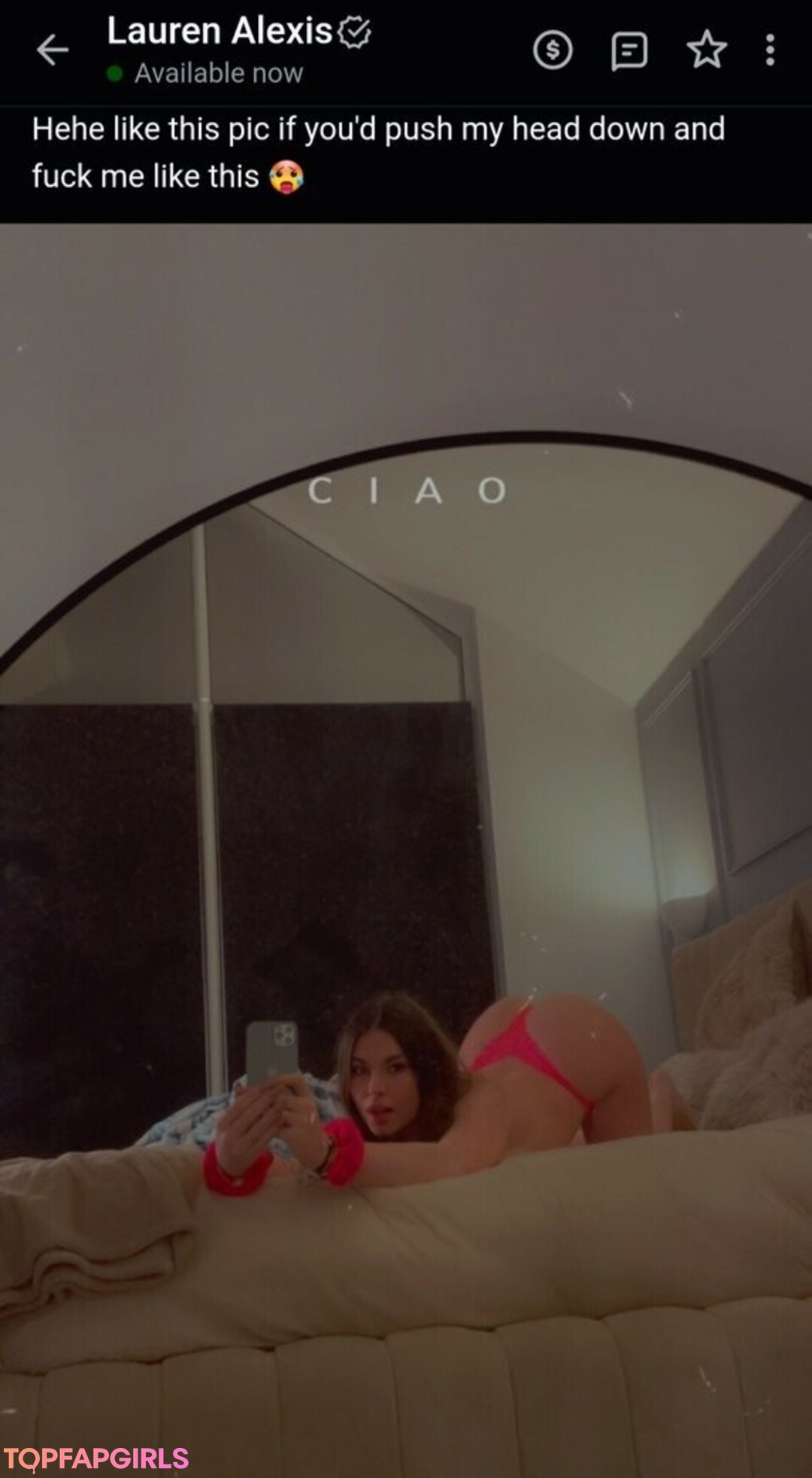Foto desnuda filtrada de OnlyFans de Lauren Alexis #1046