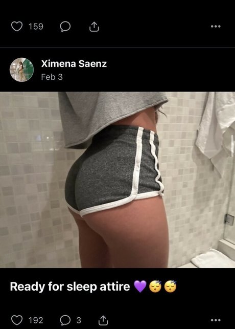 Foto desnuda filtrada de OnlyFans de Ximena Saenz