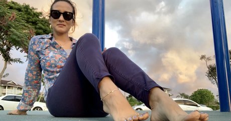 Foto desnuda filtrada de OnlyFans de Kimkissesfootgoddess