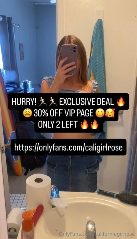 Foto desnuda filtrada de OnlyFans de Californiagirlrose