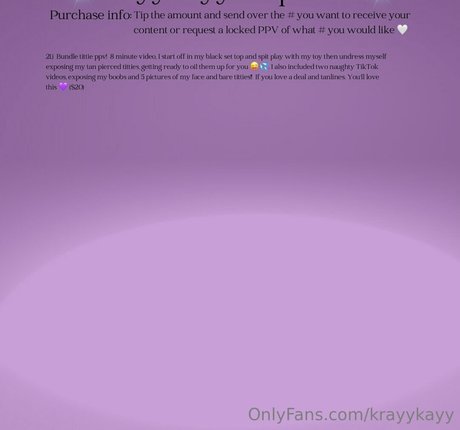 Foto desnuda filtrada de OnlyFans de Krayykayy