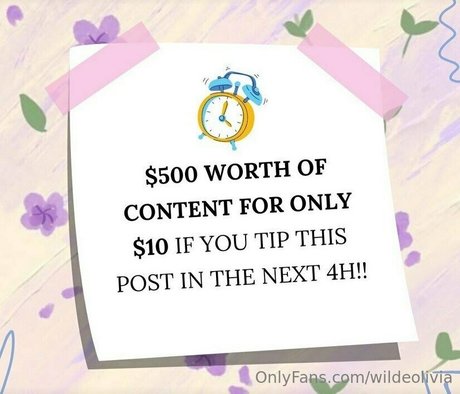 Foto desnuda filtrada de OnlyFans de Wildeolivia