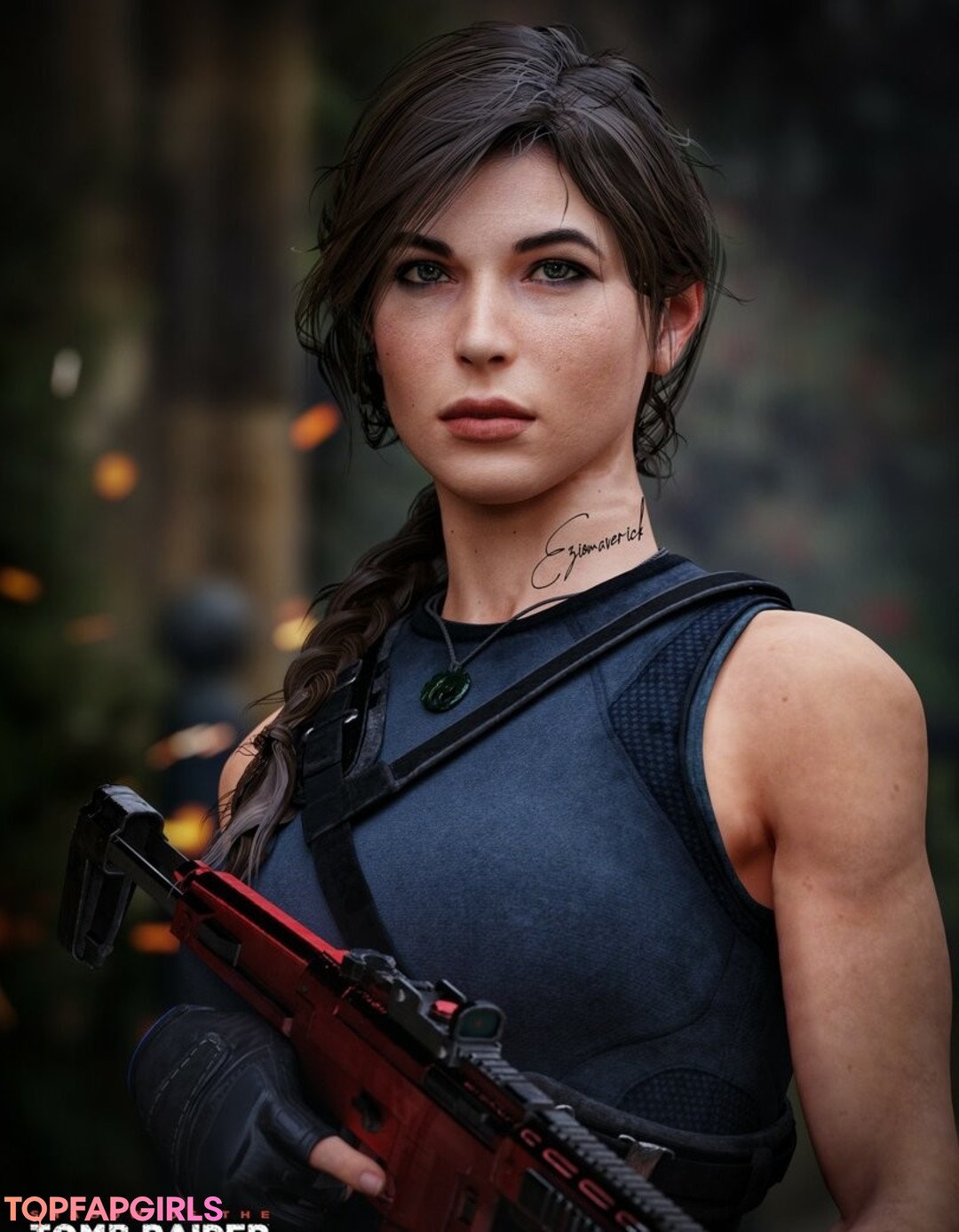Foto desnuda filtrada de OnlyFans de Tomb Raider Lara Croft #1298