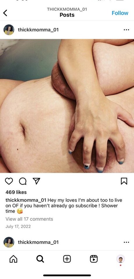 Foto desnuda filtrada de OnlyFans de Thickkmomma01