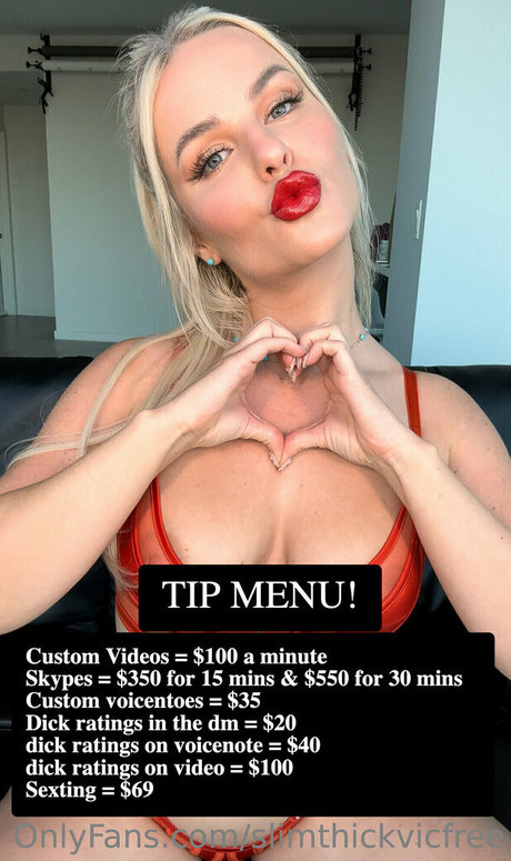 Foto desnuda filtrada de OnlyFans de Slimthickvicfree