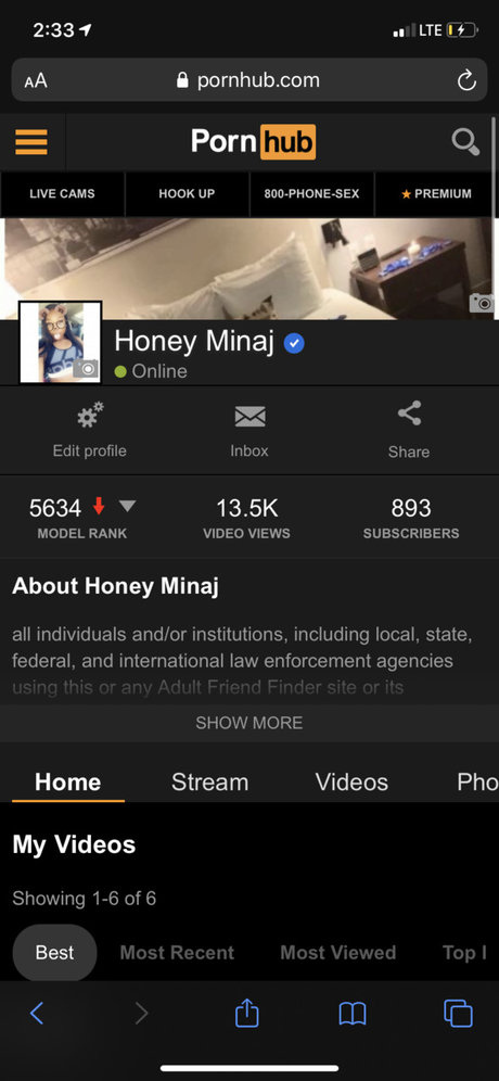 Foto desnuda filtrada de OnlyFans de Honey Minaj