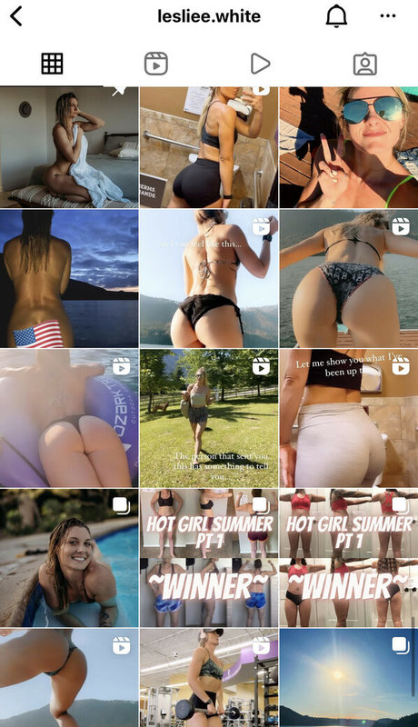 Foto desnuda filtrada de OnlyFans de Leslie White