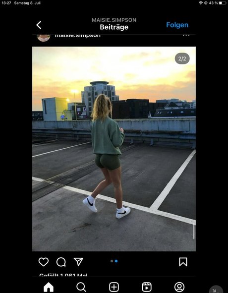 Foto desnuda filtrada de OnlyFans de Maisie Simpson