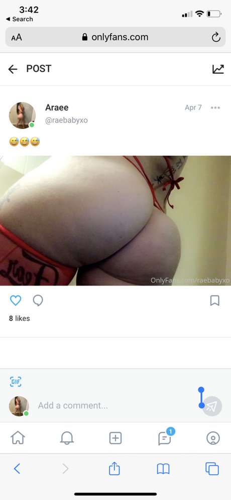 Foto desnuda filtrada de OnlyFans de Slipperywhenwetxx