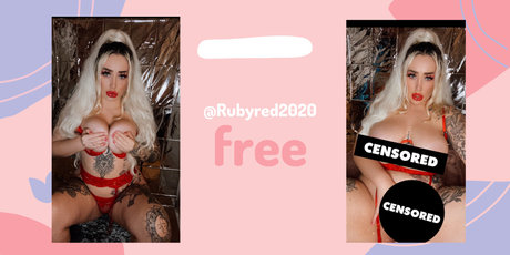 Foto desnuda filtrada de OnlyFans de Rubyred202020