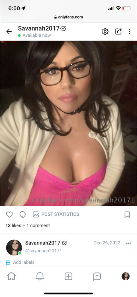 Foto desnuda filtrada de OnlyFans de Savannah2017