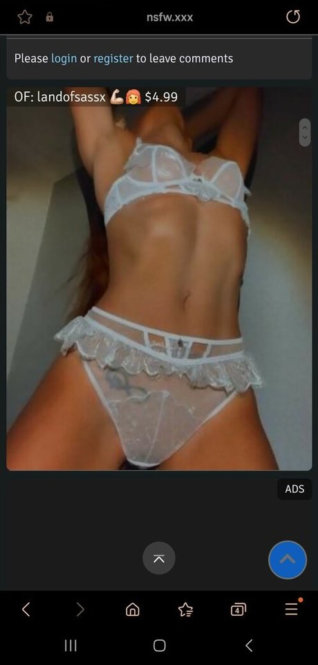 Foto desnuda filtrada de OnlyFans de Landofsassx