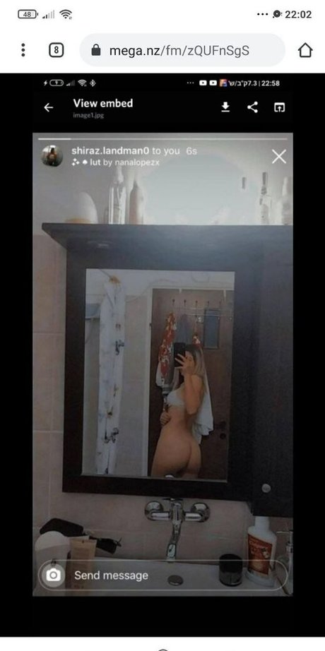 Foto desnuda filtrada de OnlyFans de Shiraz Landman