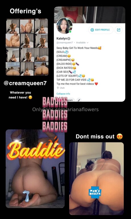 Foto desnuda filtrada de OnlyFans de Arianaflowers