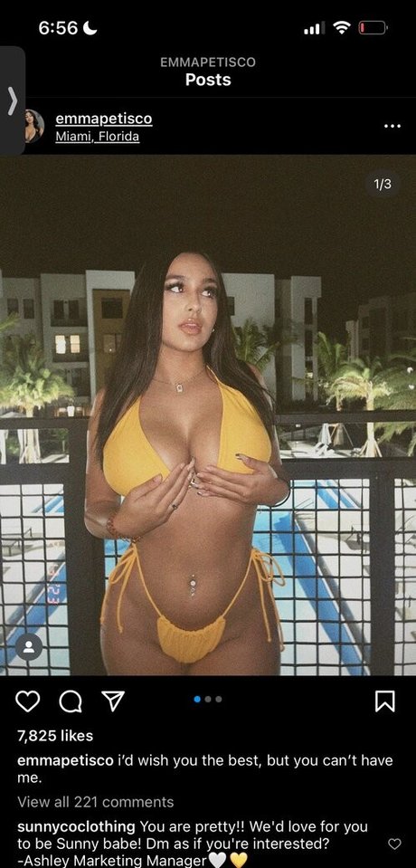 Foto desnuda filtrada de OnlyFans de Emma Petisco