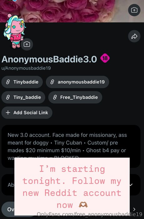 Foto desnuda filtrada de OnlyFans de Free Anonymousbaddie19