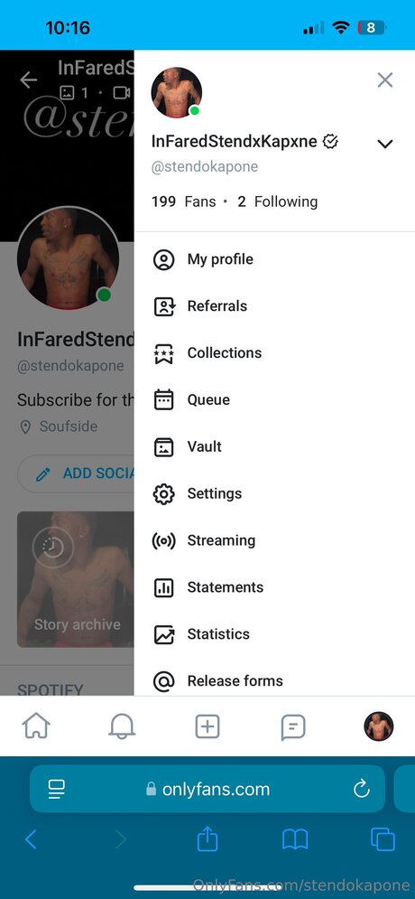 Foto desnuda filtrada de OnlyFans de Stendokapone