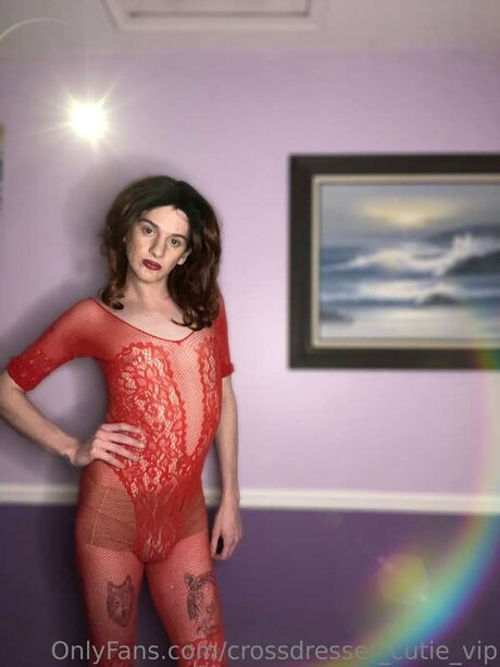 Foto desnuda filtrada de OnlyFans de Crossdresser Cutie Vip
