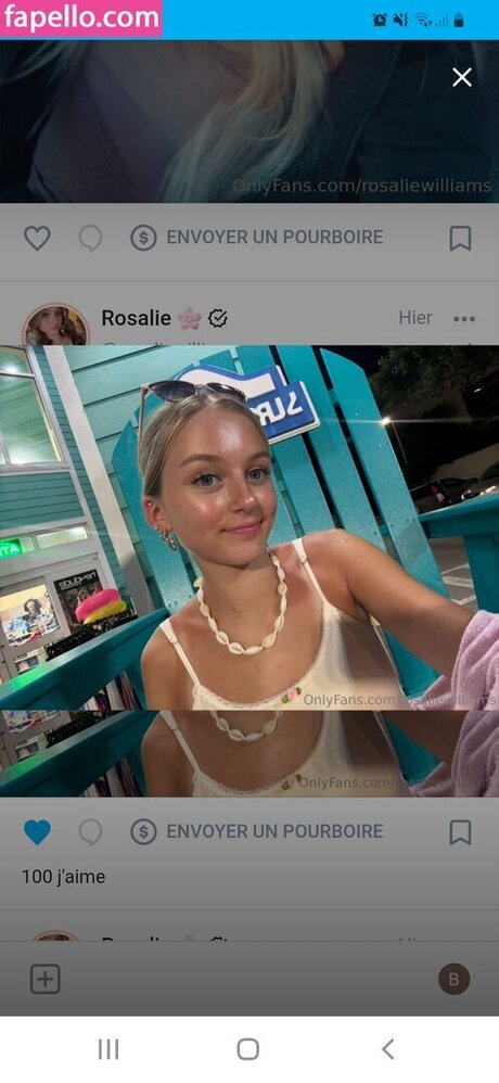 Foto desnuda filtrada de OnlyFans de Rosaliewilliams