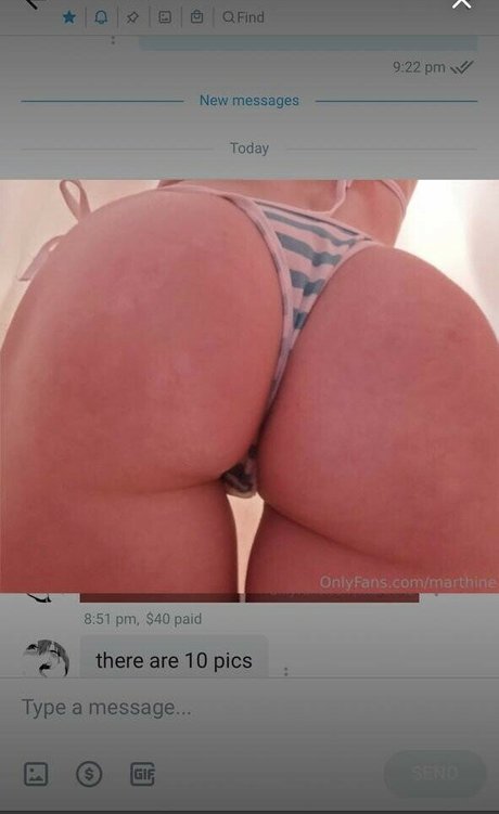 Foto desnuda filtrada de OnlyFans de Marthineg