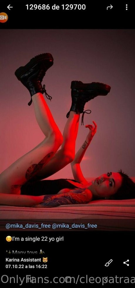 Foto desnuda filtrada de OnlyFans de Cleopatraa25