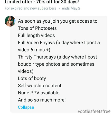 Foto desnuda filtrada de OnlyFans de Footiesfeetsfree