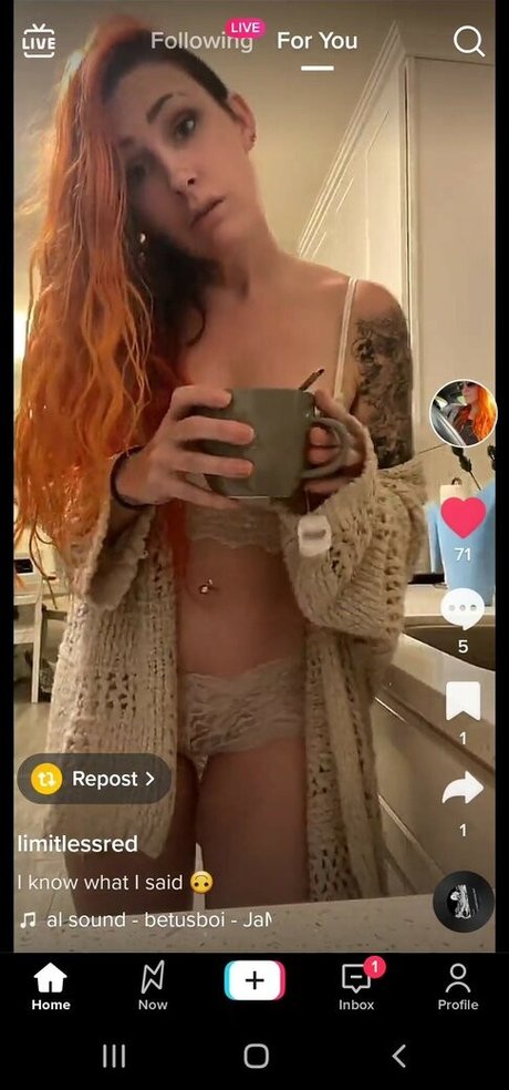 Foto desnuda filtrada de OnlyFans de Limitlessred