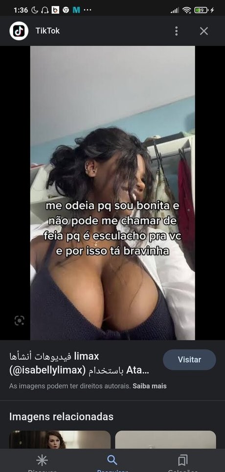 Foto desnuda filtrada de OnlyFans de Isabellylimaxrj
