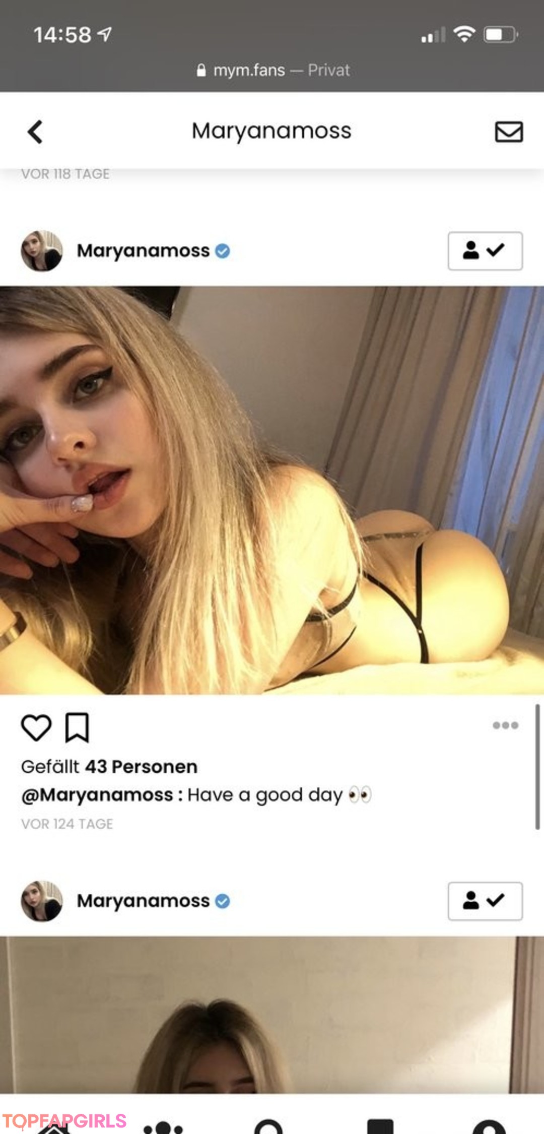 Foto desnuda filtrada de OnlyFans de Maryana Moss #14 Foto desnuda filtrada de OnlyFans de Maryana Moss #14