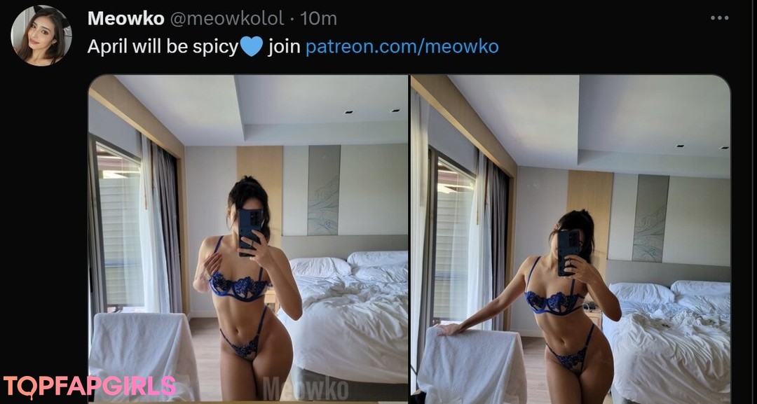 Foto desnuda filtrada de OnlyFans de Meowko #1182