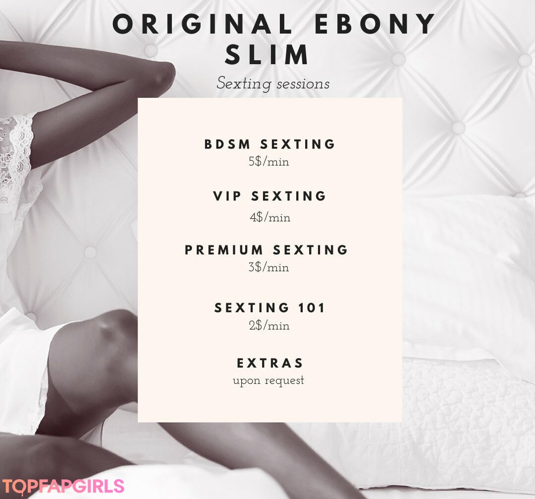 Foto desnuda filtrada de OnlyFans de Original Ebony Slim #183 Foto desnuda filtrada de OnlyFans de Original Ebony Slim #183