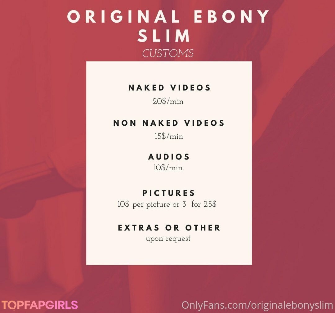 Foto desnuda filtrada de OnlyFans de Original Ebony Slim #192 Foto desnuda filtrada de OnlyFans de Original Ebony Slim #192