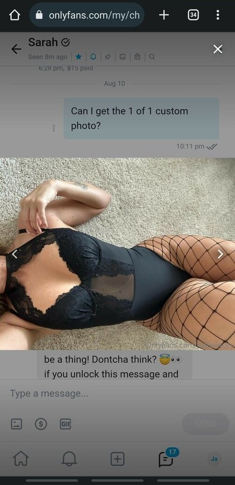 Foto desnuda filtrada de OnlyFans de Sencity