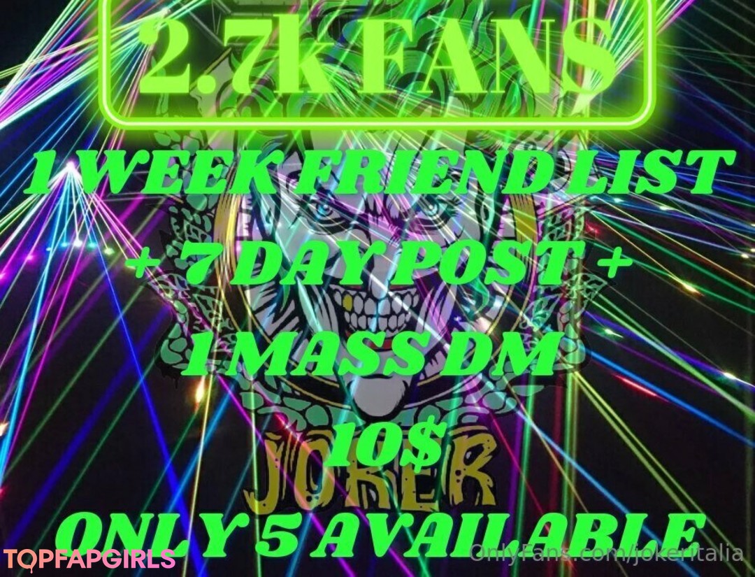 Foto desnuda filtrada de OnlyFans de Jokeritalia #327 Foto desnuda filtrada de OnlyFans de Jokeritalia #327