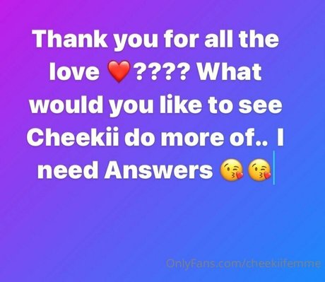 Foto desnuda filtrada de OnlyFans de Cheekiifemme