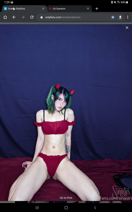 Foto desnuda filtrada de OnlyFans de Sinastri