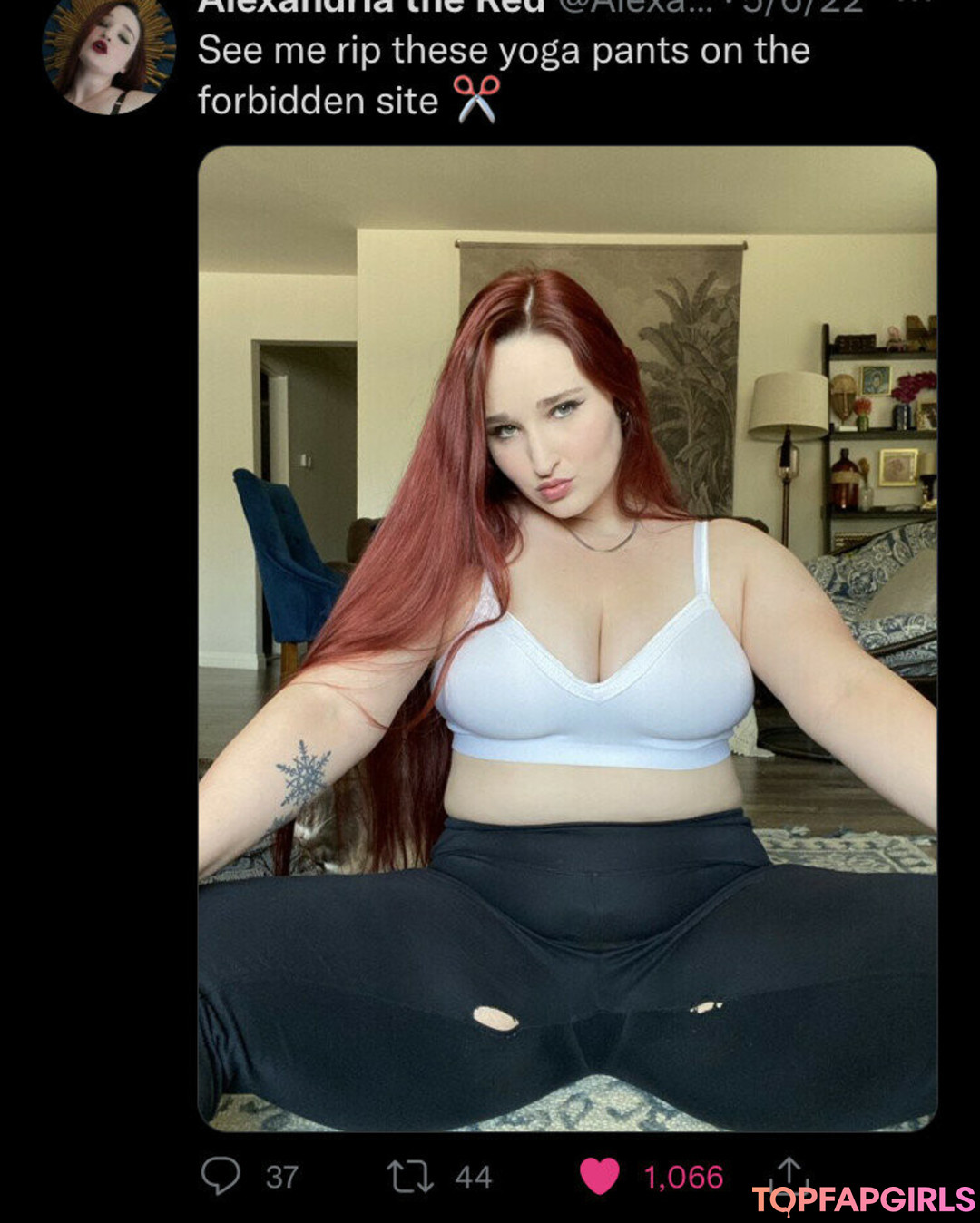 Foto desnuda filtrada de OnlyFans de Alexandria The Red #1397