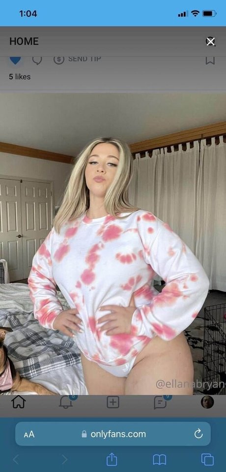 Foto desnuda filtrada de OnlyFans de Ellanabryan
