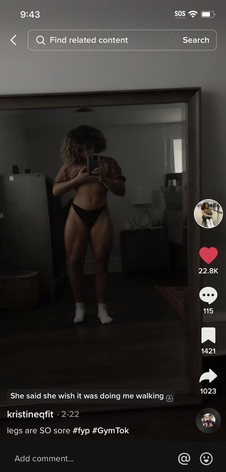 Foto desnuda filtrada de OnlyFans de Kristineqfit
