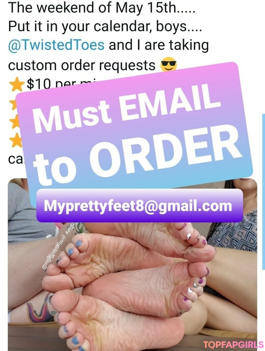 Foto desnuda filtrada de OnlyFans de Myprettyfeet8free #73 Foto desnuda filtrada de OnlyFans de Myprettyfeet8free #73