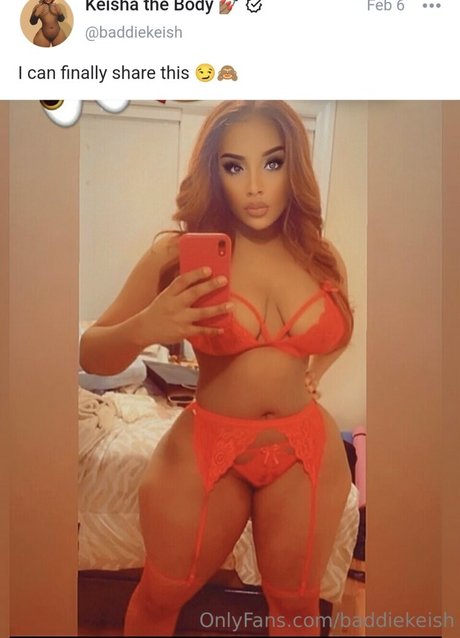 Foto desnuda filtrada de OnlyFans de Baddiekeish
