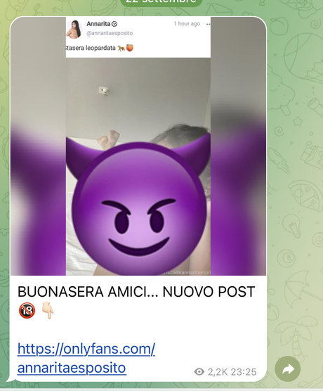 Foto desnuda filtrada de OnlyFans de Annarita Esposito